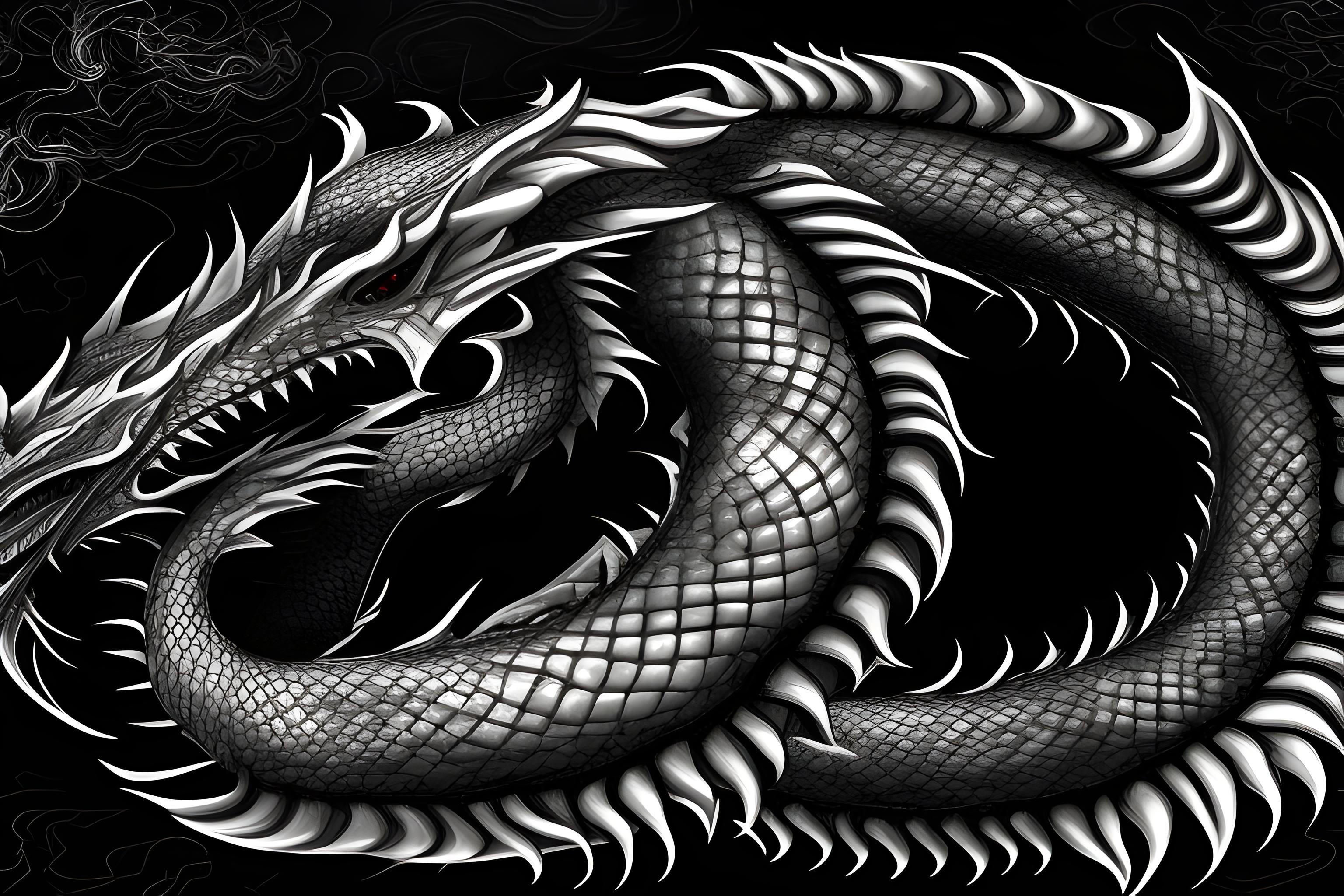 klassegear white black dragon mausepad font background black dragon is white and white fires